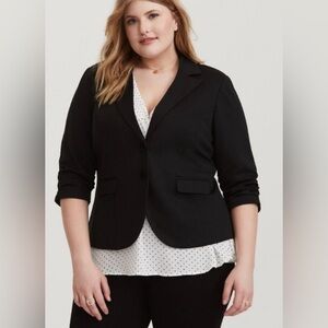 Torrid Ponte Blazer Black